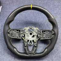 Volant de voiture personnalisé en fibre de carbone adapté à BMW MINI COOPER F54 F55 F56 F57 F60 2013 à 2021 Volant en fibre de carbone