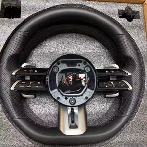 พวงมาลัยรถยนต์สำหรับ <span class=keywords><strong>Mercedes</strong></span> Benz <span class=keywords><strong>AMG</strong></span> W222 G63 W212 W213 W205 W211 W204 W221 GLE CLA CLS SL500พวงมาลัยหนัง ML2600 - Product Image 1