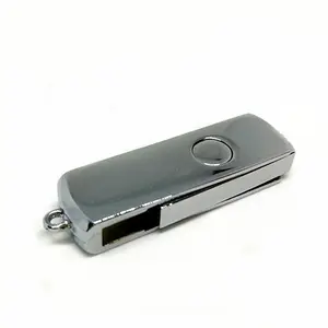 แฟลชไดรฟ์ USB โลหะสีสันสดใสที่ขายดีที่สุดพร้อมหน่วยความจําแฟลช USB หมุนได้รับประกันตลอดอายุการใช้งาน