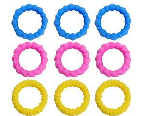 OEM/ODM Hot Selling Sensory Fidget Toys <b>Stress</b> Relieving Sensory <b>Rings</b> Soft Silicone <b>Rings</b> with Various Textures - Product Image 6