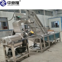 Industriële fruitpulp-extractiemachine, fruitpelschilmachine met ontpitting en pulping voor fruitpulp