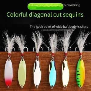 Cuillère de pêche en métal taillé en biseau en gros leurre 1.5g 7g 14g 25g 35g 42g appâts de pêche durs artificiels - Product Image 2