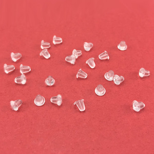 Transparente 5mm Pendientes Backs 5000 unids/bolsa Goma de silicona suave Accesorios de joyería Bullet Stopper Ear Plug Nuts Prevenir Alergias Seguridad - Product Image 4