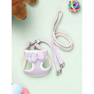 Lusso stile semplice Pet imbracatura Set medio piccole dimensioni nastro di poliestere riflettente filo di piombo personalizzato per uso esterno - Product Image 1