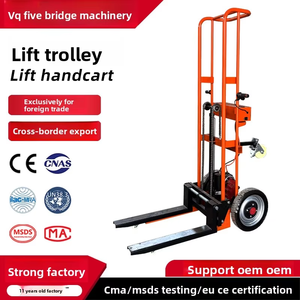 Chariot tigre de marche personnalisable spécialisé Chariots à plat Chariot élévateur électrique OEM supporté fer pour chariots à main Chariots - Product Image 5