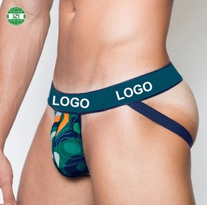 Jockstrap personnalisé Sous-vêtements pour garçons gays Impression amusante <span class=keywords><strong>String</strong></span> pour hommes - Product Image 1