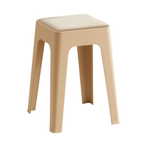 Modern Minimalist <b>Plastic</b> <b>Stool</b> 28cm Stackable Home Living Room Furniture - Product Image 5