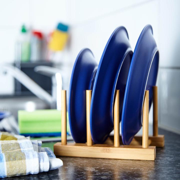 100% натуральный держатель для посуды, Складная Сушилка для посуды, бамбуковый органайзер для посуды