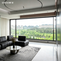 Ventana Corredera Horizontal de Aluminio con Rotura de Puente Térmico, Minimalista y de Lujo, con Cierre Multipunto Antirrobo y Resistente a Impactos de Huracanes