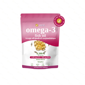 OEM Private Label Deep Sea Omega-3 Suplementos de aceite de pescado Softgel Cápsula Dosificación para adultos - Product Image 3