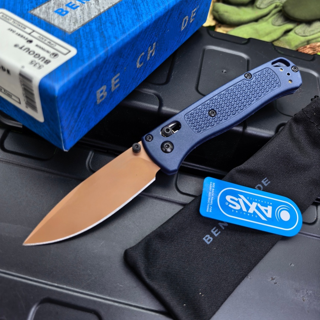 535-Blue-Handled Black Blade