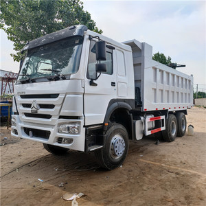 Camión volquete con capacidad de carga de 30 toneladas, camión volquete con motor diésel de 450 Hp, volquete 6x4, azul, blanco, rojo, amarillo - Product Image 3