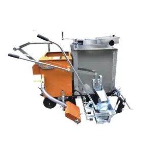 Electric pre-heater integrated road marking removal machine