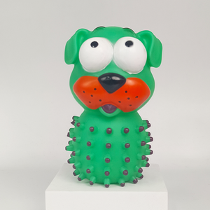 Direktvertrieb Großhandel Umweltfreundliches Vinyl Niedliches Stacheliges Schwein & Hund Kauspielzeug Interaktives Quietschendes Langeweile-Bekämpfungs-Spielzeug - Product Image 4