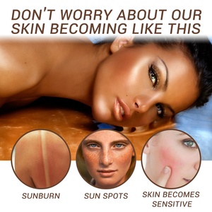 Black Care Summer Beach Dark Tan Hidratante Reafirmante Loción para la piel Crema autobronceadora a base de hierbas para el cuerpo - Product Image 3