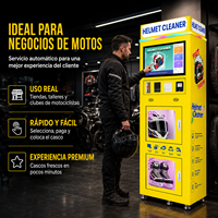 Machine de nettoyage de casques de moto avec pompe et fonction de désinfection et de séchage automatique PLC 220V Garantie 1 an