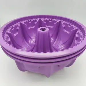 Tùy chỉnh chất lượng cao cổ điển không dính hoa Bánh Pan Khuôn Silicone bundt Bánh Pan