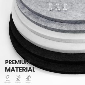 Les panneaux acoustiques circulaires en fibre de polyester nouvellement conçus sont utilisés dans les panneaux d'affichage et d'annonce intérieurs. - Product Image 3