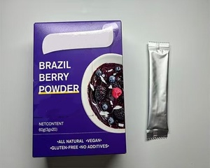 Poudre de Baies <span class=keywords><strong>du</strong></span> Brésil Marque Blanche - 3g*20 Sachets, Boisson en Poudre Quotidienne pour la Beauté et la Santé - Product Image 2