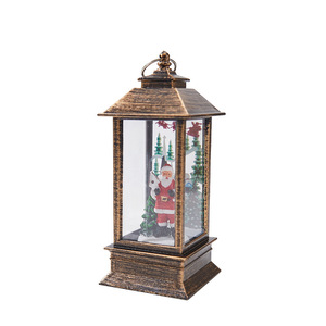 Grosir lampu LED lentera air dekorasi Natal manusia salju Elk <span class=keywords><strong>Santa</strong></span> Claus ornamen hadiah Natal - Product Image 3