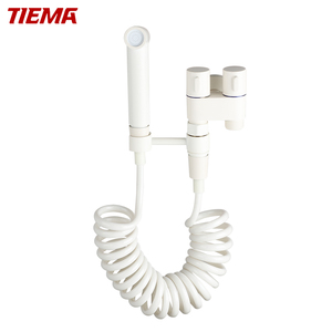 Robinet <span class=keywords><strong>de</strong></span> <span class=keywords><strong>toilette</strong></span> moderne tout en cuivre, mini, tout-en-un, à pression d'air, à angle, blanc, en laiton, robinet <span class=keywords><strong>de</strong></span> salle <span class=keywords><strong>de</strong></span> bain, robinet <span class=keywords><strong>de</strong></span> bidet - Product Image 2