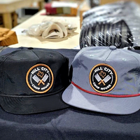 Casquettes personnalisées avec logo, vente en gros, brodées, 256 casquettes, casquette à visière plate, 5 panneaux, casquettes en polyester doux
