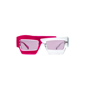 Brynden - Gafas de sol futuristas cuadradas irregulares de dos tonos con parte superior plana - Product Image 1