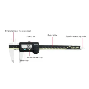 Calibrador Vernie Digital Mitutoyo japonés, herramienta de medición de calibrador Vernier electrónico 0-450mm 500-500-10