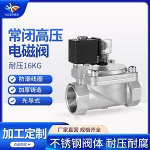 Vanne Solénoïde en Acier Inoxydable DN40 AC 220V pour Eau et Gaz, Usage Industriel, Haute Résistance à la Pression - Product Image 5