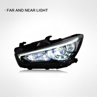 Phares LED modifiés pour Infiniti Q50L 2014-2019, phares LED DRL, clignotants, feux de route 12V