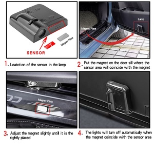 Đèn Led Chiếu Sáng Cửa Xe Ô Tô Logo Theo Yêu Cầu Đèn Trang Trí Nội Thất Laser Phụ Kiện Ô Tô Bộ Đèn Chào Mừng Logo Không Dây - Product Image 5