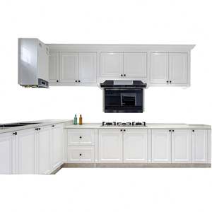 Foshan Wholesale Modern Grey Matt Custom Modern Design Kitchen Unit With Lacquer <b>Door</b> <b>for</b> Home - Product Image 6