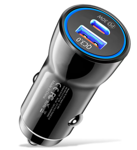 Cargador de coche para teléfono de 48W <span class=keywords><strong>tipo</strong></span> <span class=keywords><strong>C</strong></span> + USB de carga rápida Dual PD 30W + USB QC3.0 18W MAX para ranura para encendedor de coche adaptador Universal para camión - Product Image 3
