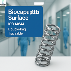 สปริงขดอุตสาหกรรมที่ได้รับการรับรองมาตรฐาน ISO 13485 ผลิตจากสแตนเลสเกรด 316L สำหรับการใช้งานทางการแพทย์ รุ่น 302/316 ผ่านกระบวนการพาสซิเวท - Product Image 1