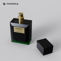 Botol Parfum Kosong Mewah Kelas Atas Pria Arab, Botol Kaca Persegi 50ml, Kemasan Botol Parfum