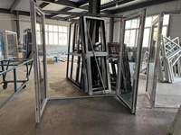 Porte battante moderne en PVC/UPVC de Chine avec vitrage simple teinté trempé