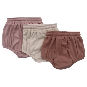 Shorts côtelés en coton pour bébé, doux, avec cordon de serrage, culotte-couche pour filles, avec bandeau - Product Image 5