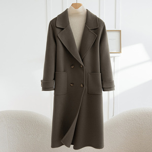 Nuovo <span class=keywords><strong>Cappotto</strong></span> Lungo da Donna Elegante, Caldo e Confortevole, Realizzato in 100% Lana, Antivento e Perfetto per le Condizioni Meteorologiche Ventose - Product Image 4