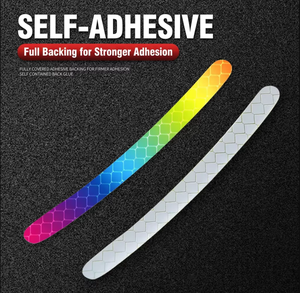 [QC Selected] 20 <span class=keywords><strong>pegatinas</strong></span> reflectantes de alta visibilidad para llantas de bicicleta - Calcomanías de advertencia de seguridad nocturna para <span class=keywords><strong>ruedas</strong></span> de carretera y <span class=keywords><strong>MTB</strong></span> - Product Image 2
