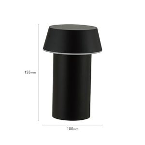 Lámpara de Escritorio Inalámbrica Recargable de Aluminio al por Mayor, Iluminación Ambiental Cónica Simple y Ecológica, Control Remoto, Pieza Decorativa Elegante - Product Image 2