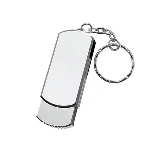 Benutzer definiertes Logo 2.0 Pen drive 32GB 64GB USB-Stick USB-Stick 3.0 Silber Gold Pink Metall Schlüssel bund USB-Stick