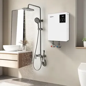 Touchscreen 9kW 220V heißes Wasser unter der Theke tankless heißer Geysir Instant elektrische Dusche Instant-Warmwasser bereiter