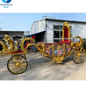 Chariot royal de haute qualité, luxueux et classique, adapté aux mariages, événements, locations, stock prêt à vendre - Product Image 3