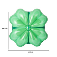 B03 F Nouveau design personnalisé, flotteur gonflable en PVC en forme de trèfle à quatre feuilles, accessoires de piscine, chaises longues pour la natation