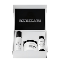 Kit de coiffage complet pour hommes Barber Organic Wavy Bundle, spray texturisant au sel marin, poudre texturisante, argile capillaire, pommade, volume naturel, texture