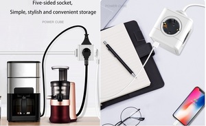 Enchufe Cubo Multiusos Español de Gran Venta con Doble Carga USB, 1 Tipo-C y Cable de Extensión de 1.5m - Product Image 5