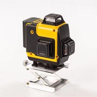 Niveau laser 4D à lumière verte 16 lignes, haute précision, économique, avec batterie, 4x360 4D, ligne croisée verte