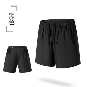 Pantaloncini da allenamento da uomo da ginnastica da corsa a asciugatura rapida pantaloncini da ginnastica da ginnastica con tasche <span class=keywords><strong>2</strong></span> <span class=keywords><strong>in</strong></span> <span class=keywords><strong>1</strong></span> pantaloncini da corsa da palestra Yoga sport all'aria aperta pantaloni corti - Product Image 2
