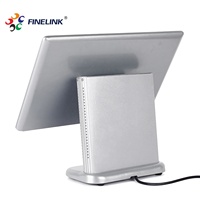 FINELINK Ordinateur Tout-en-Un 15,6 pouces Écran Tactile Capacitif POS Noir Garantie 1 an pour les Entreprises et les Écoles