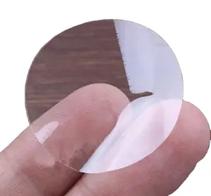 Étiquette circulaire en PVC personnalisée étanche vente chaude autocollant d'étanchéité circulaire transparent